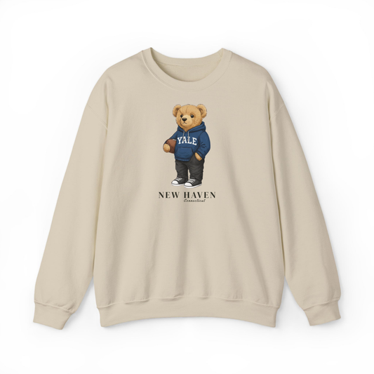 New Haven, Connecticut Teddy Bear Crewneck Sweatshirt