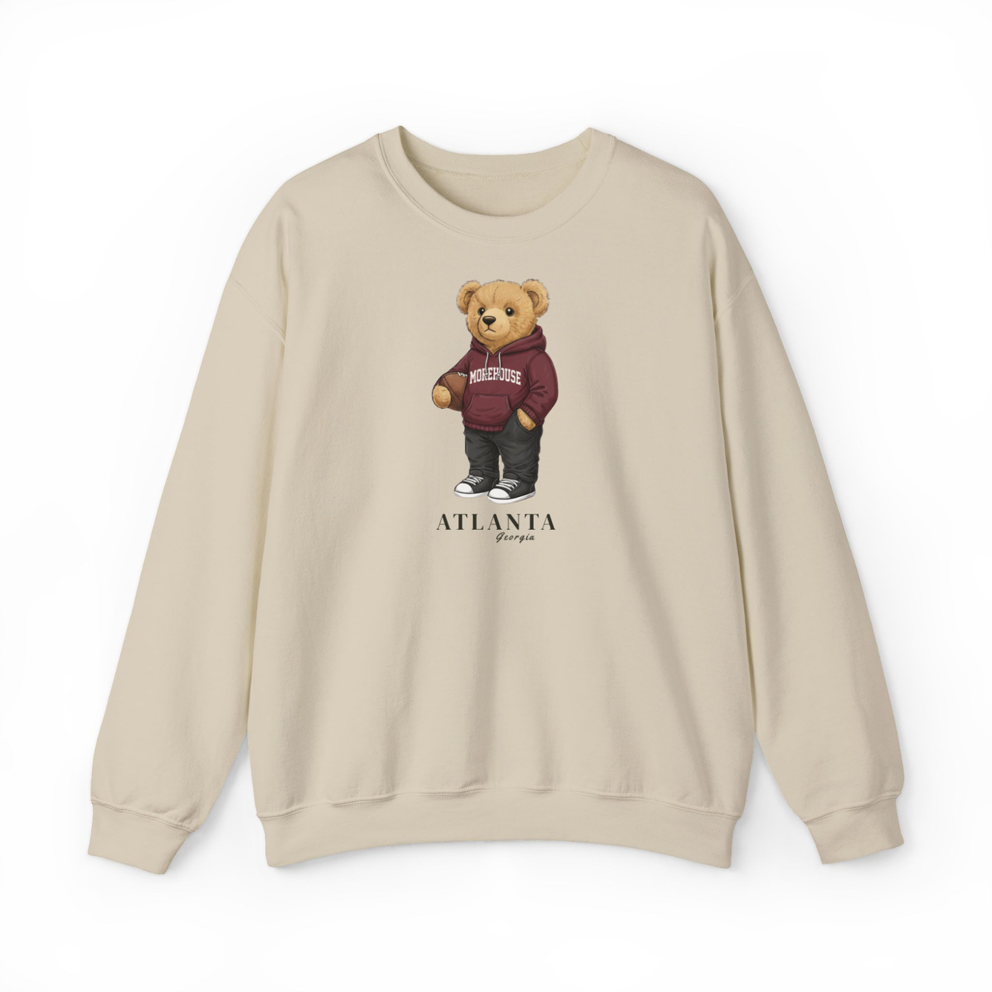 Atlanta, Georgia Teddy Bear Crewneck Sweatshirt
