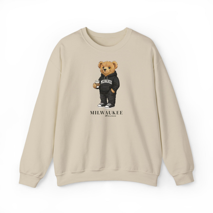 Milwaukee, Wisconsin Teddy Bear Crewneck Sweatshirt