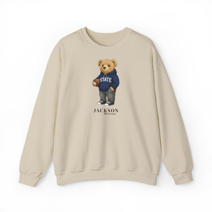 Jackson, Mississippi Teddy Bear Crewneck Sweatshirt