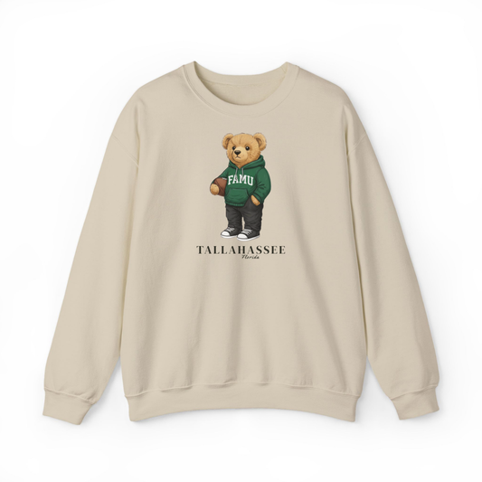 Tallahassee, Florida Teddy Bear Crewneck Sweatshirt