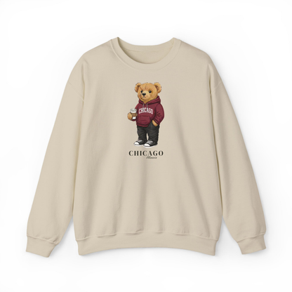 Chicago, Illinois Teddy Bear Crewneck Sweatshirt