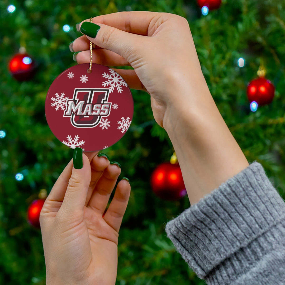 UMass Amherst Ceramic Ornaments