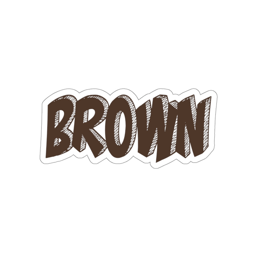 Brown Sticker